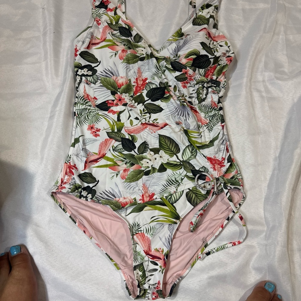 Tropical Floral Women's One Piece Swimsuit
